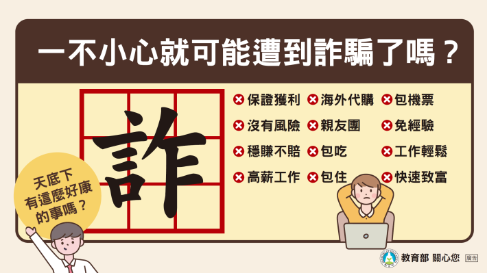 教育部詐騙防制懶人包